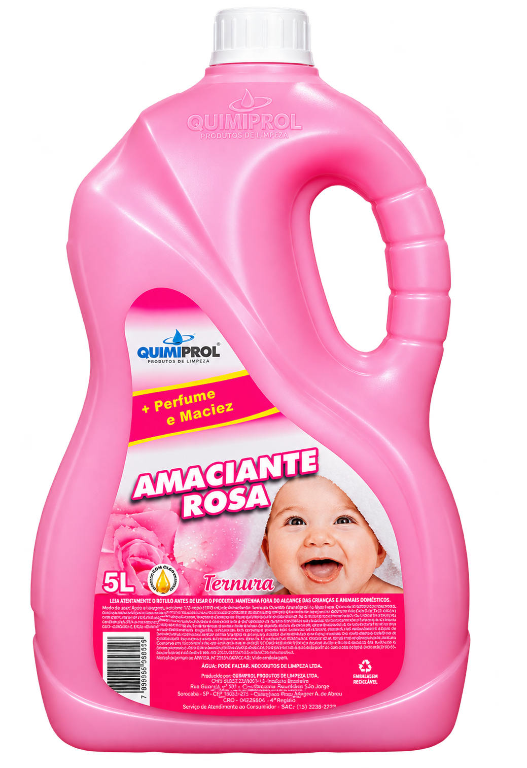 AMACIANTE DE ROUPAS TERNURA 5 LITROS QUIMIPROL