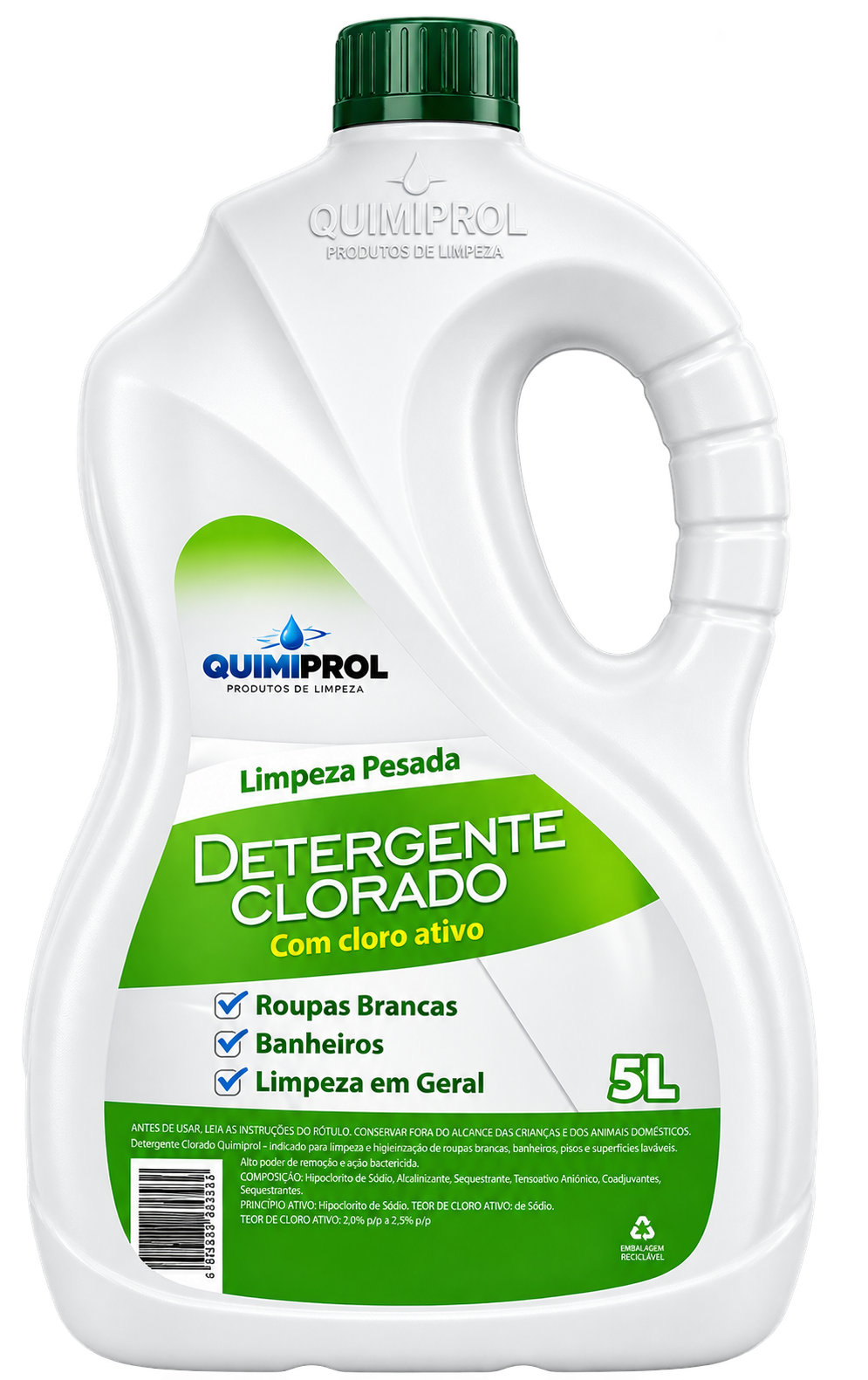 DETERGENTE COM CLORO ATIVO 5 LITROS QUIMIPROL
