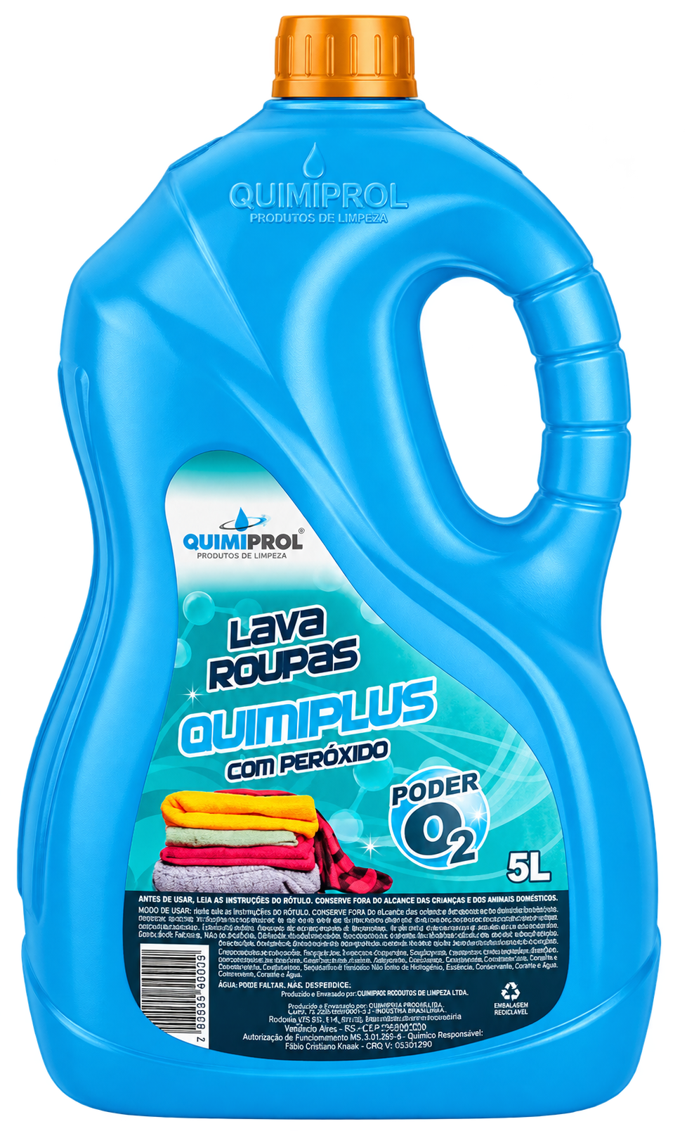 LAVA ROUPAS QUIMIPLUS COM PEROXIDO 5 LITROS QUIMIPROL