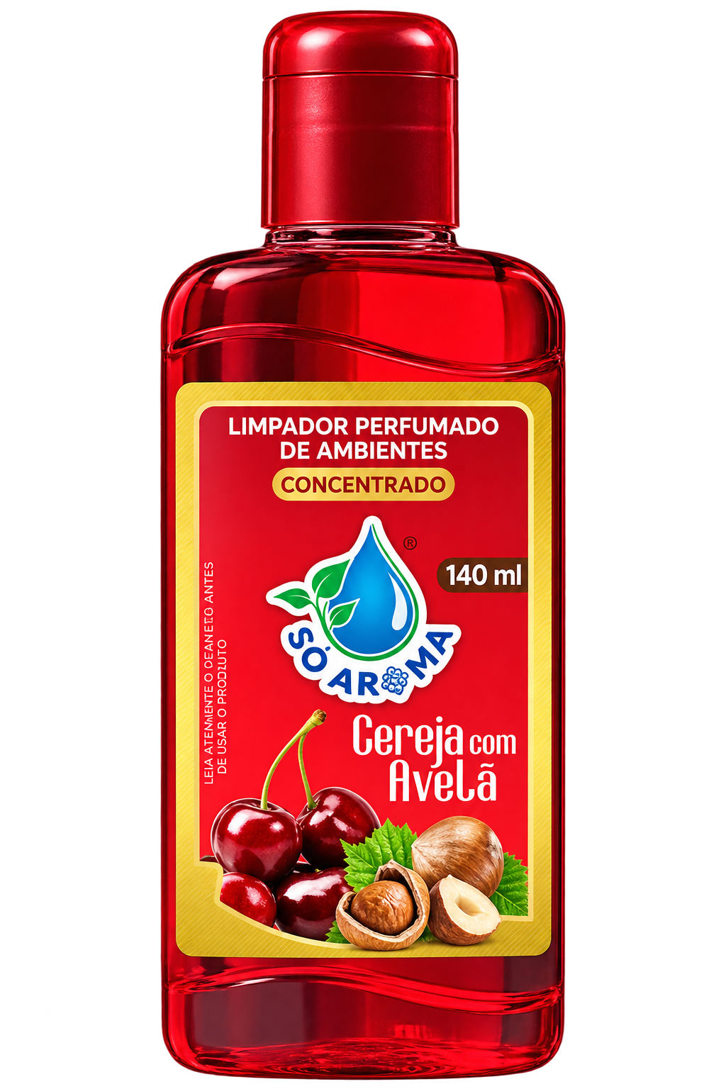LIMPADOR PERFUMADO SO AROMA 140ML CEREJA E AVELA