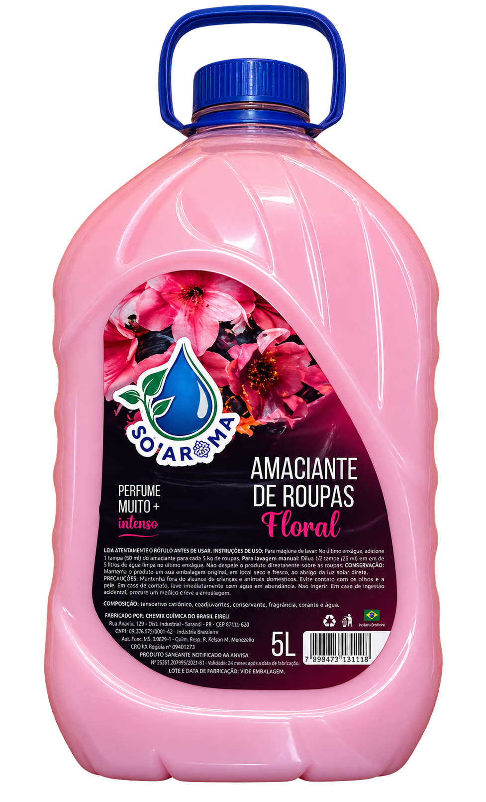AMACIANTE DE ROUPAS FLORAL 5 LITROS SO AROMA