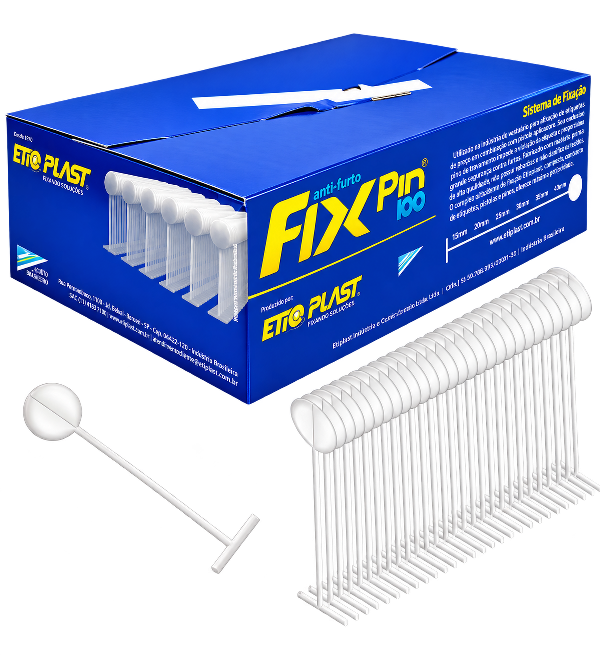 FIX PIN 100 25MM - NEUTRO
