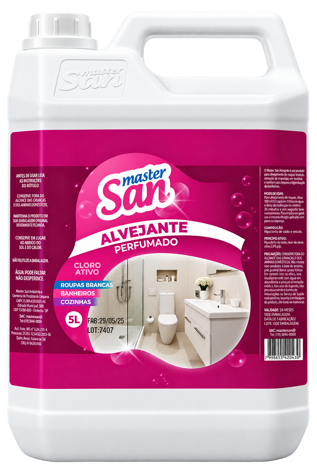 ALVEJANTE PERFUMADO 5 LITROS MASTERSAN