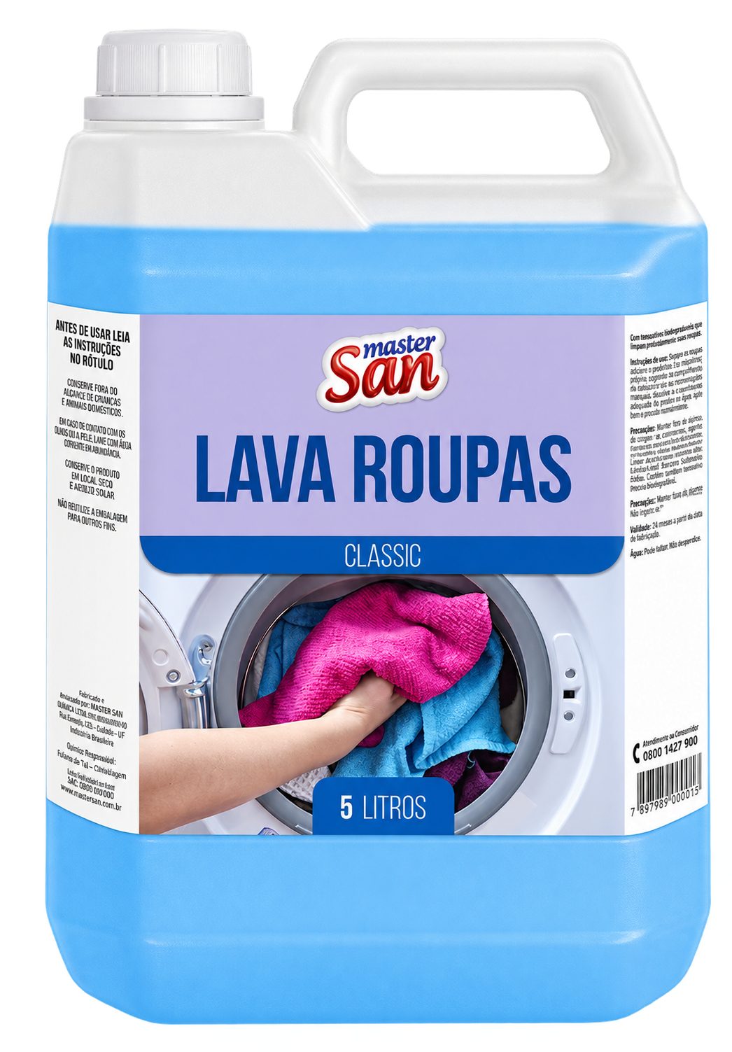 LAVA ROUPAS CLASSIC 5 LITROS MASTERSAN