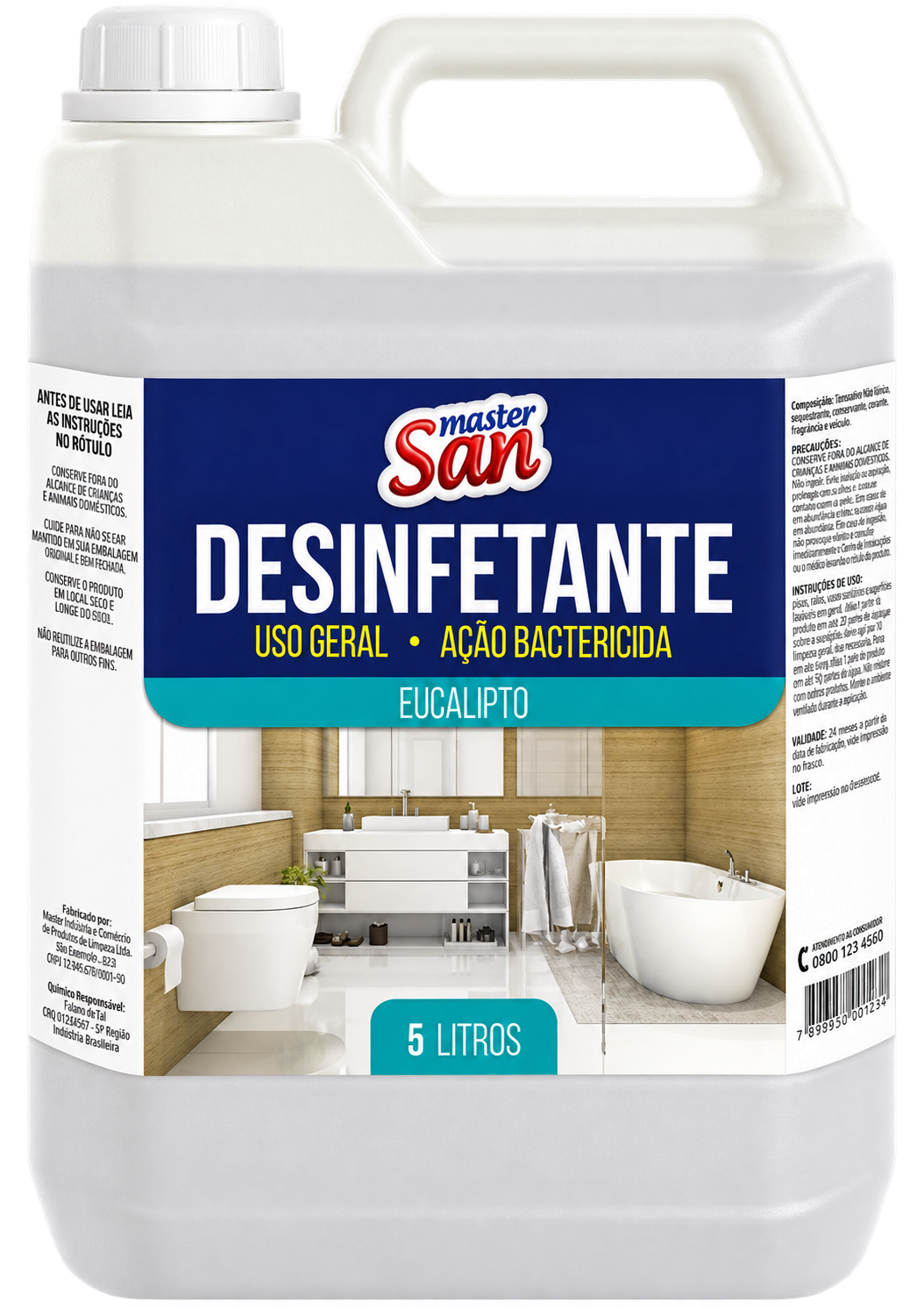 DESINFETANTE EUCALIPTO 5 LITROS MASTERSAN