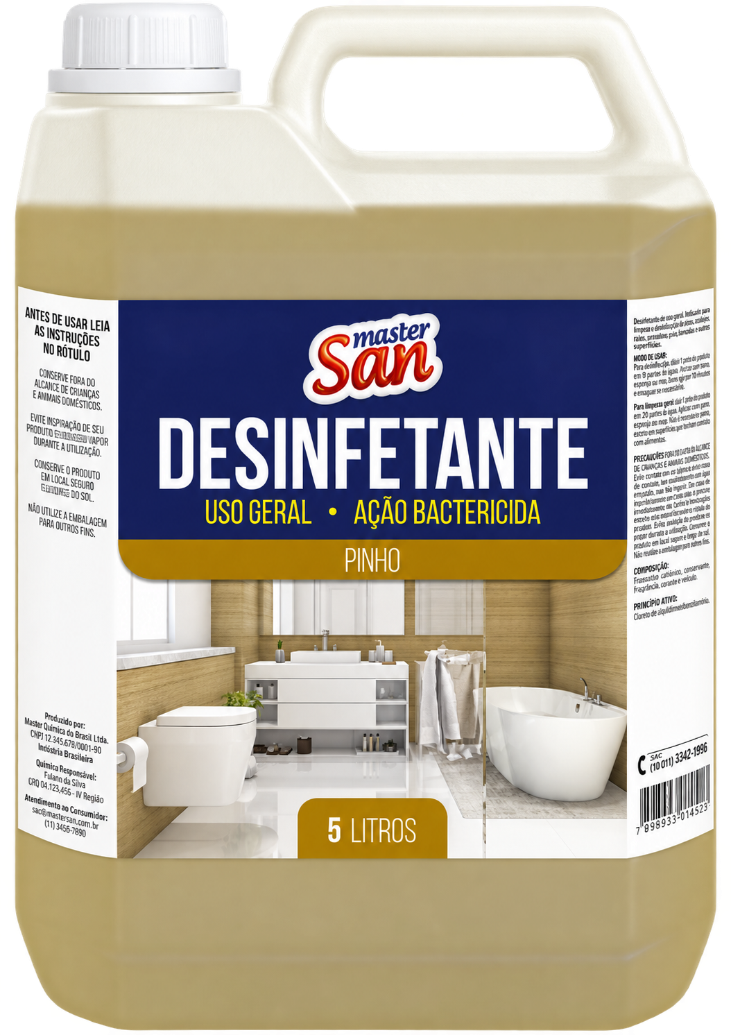 DESINFETANTE PINHO 5 LITROS MASTERSAN