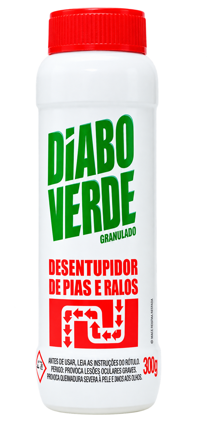 DESENTUPIDOR DE PIAS E RALOS 300 G DIABO VERDE