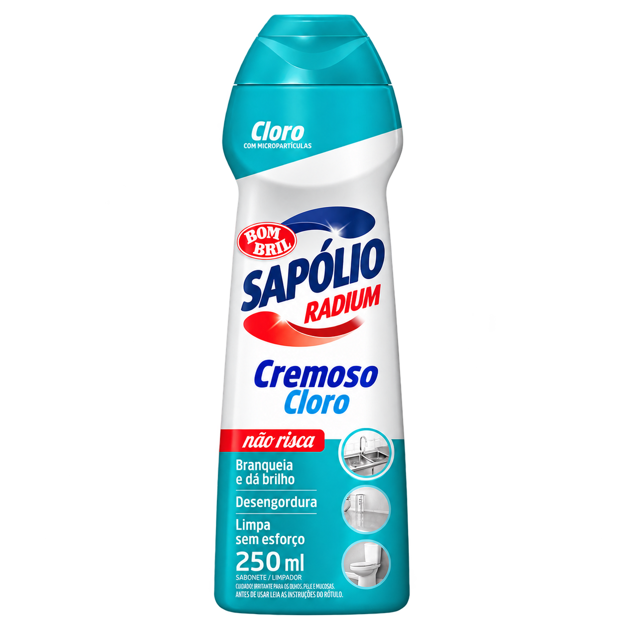 SAPOLIO RADIUM CREMOSO COM CLORO 250 ML BOMBRIL