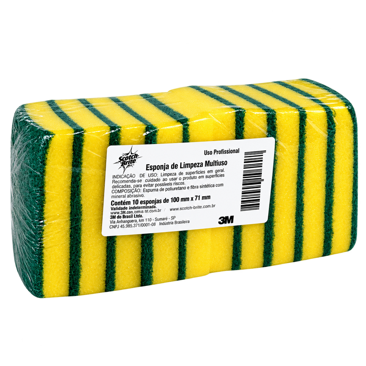 ESPONJA MULTIUSO PACOTE COM 10 UND SCOTCH-BRITE