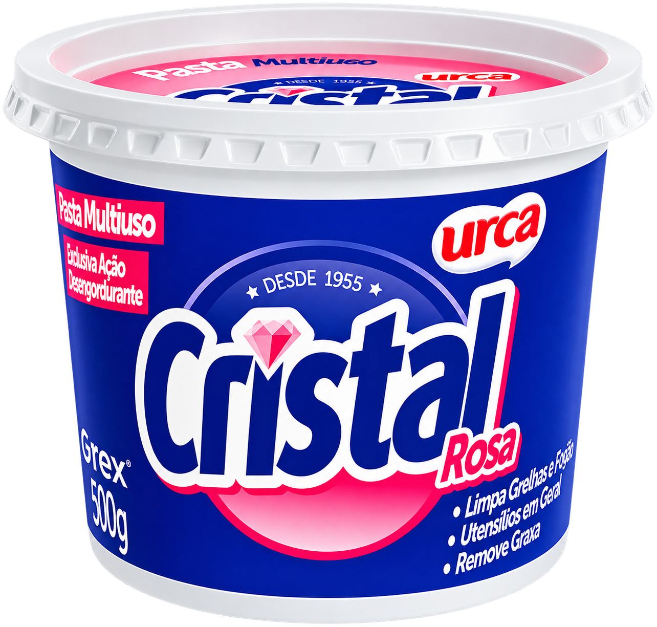 PASTA MULTIUSO CRISTAL ROSA 500 G URCA