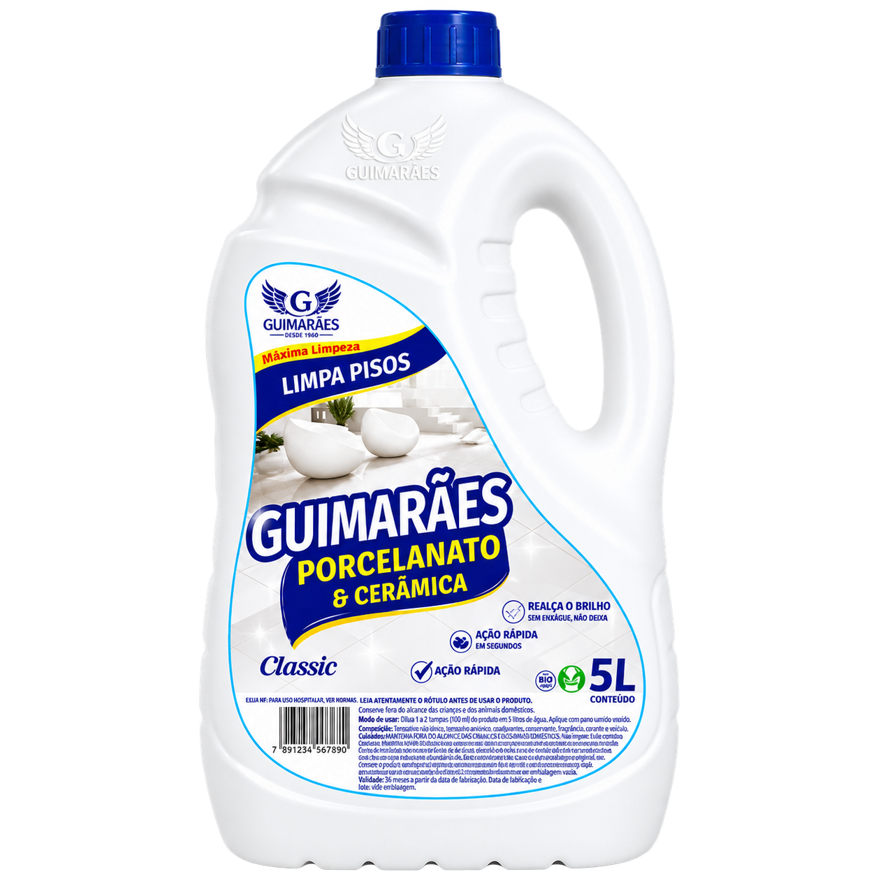 LIMPA PISOS E PORCELANATO CLASSIC 5 LITROS GUIMARAES