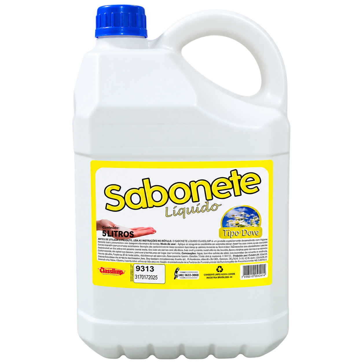 SABONETE LIQUIDO TIPO DOVE 5 LITROS CLASSLIMP