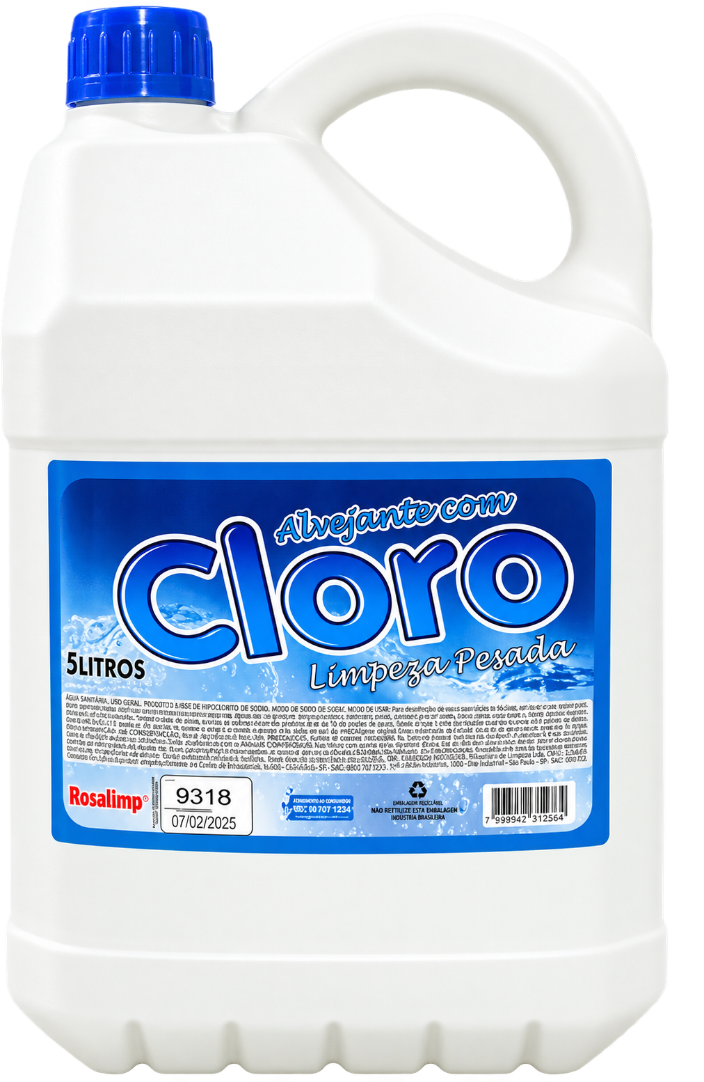 ALVEJANTE COM CLORO ECONOMICA 5 LITROS CLASSLIMP