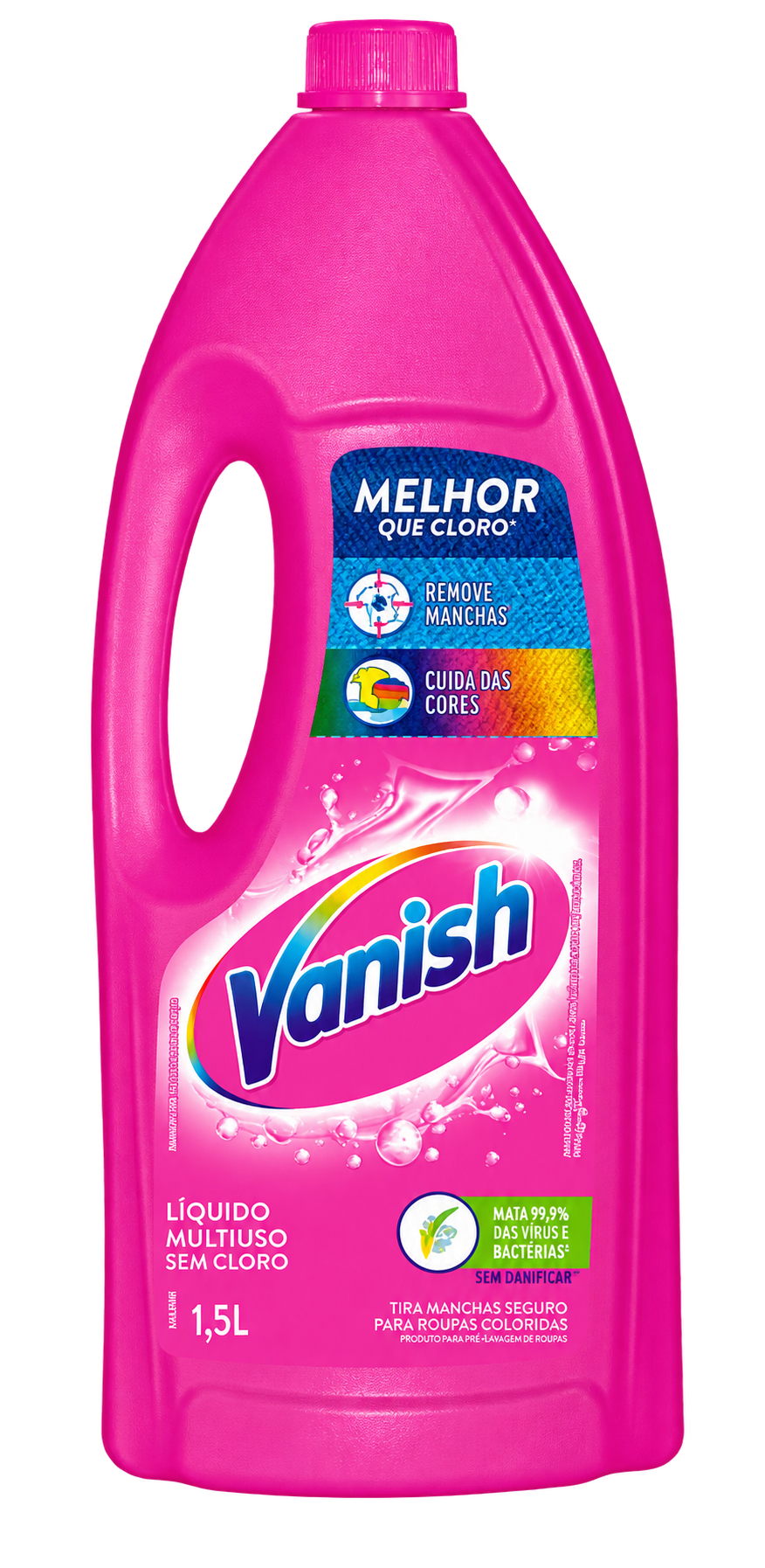 TIRA MANCHA LIQUIDO ROUPAS COLORIDAS 1,5 LITROS VANISH