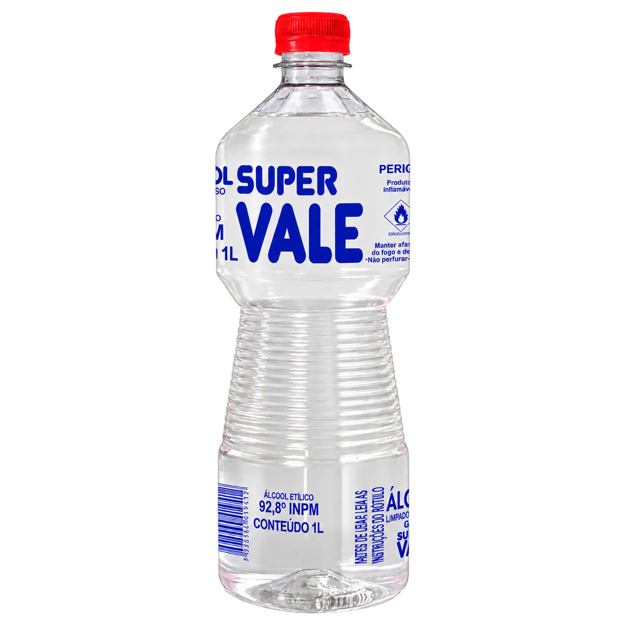 ALCOOL ETILICO 92,8 INPM LIQUIDO HOSPITALAR 1 LITRO SUPER VALE