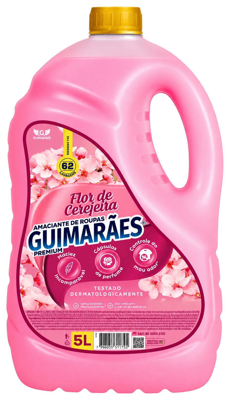 AMACIANTE DE ROUPAS FLOR DE CEREJEIRA 5 LITROS GUIMARAES