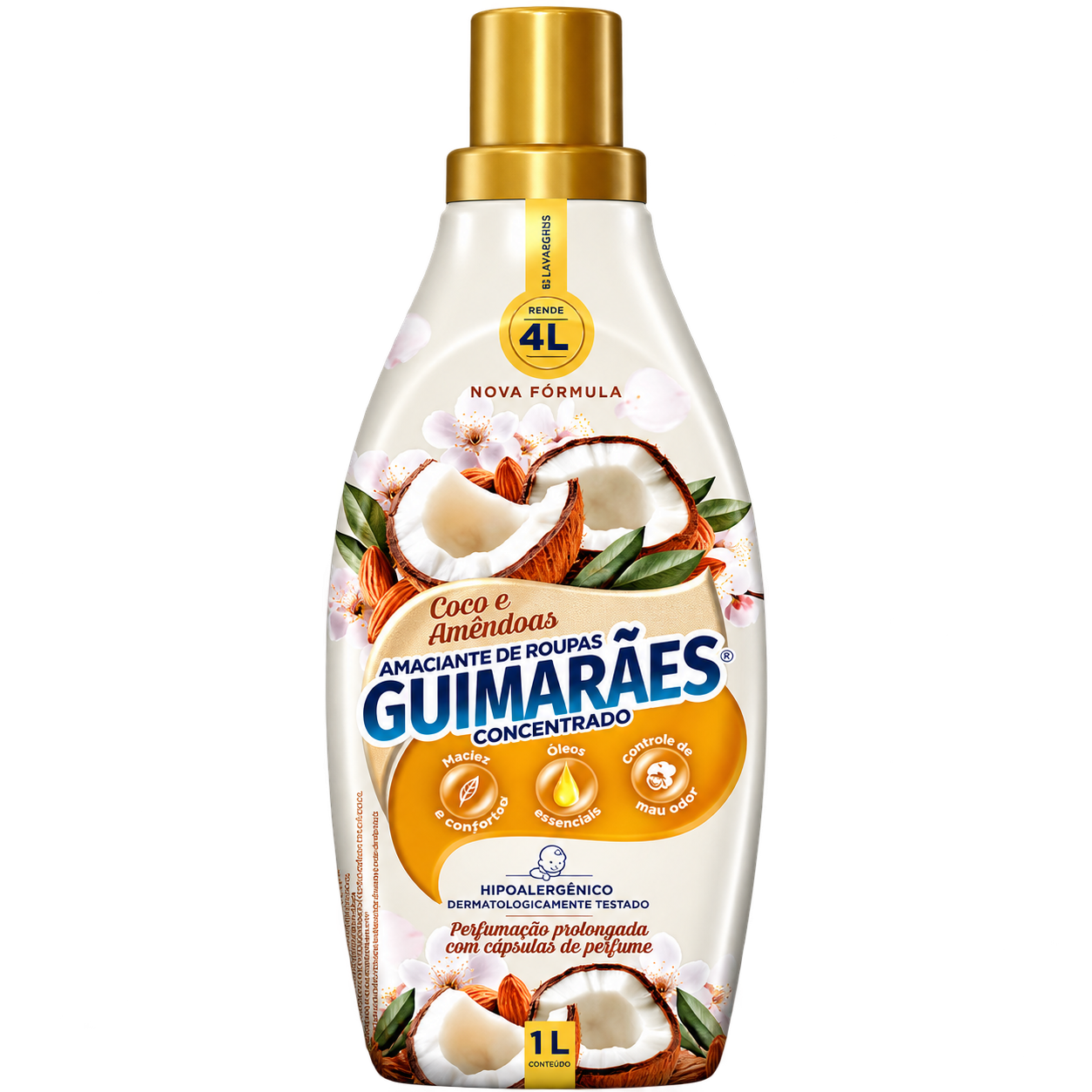 AMACIANTE CONCENTRADO COCO E AMENDOAS 1 LITRO GUIMARAES