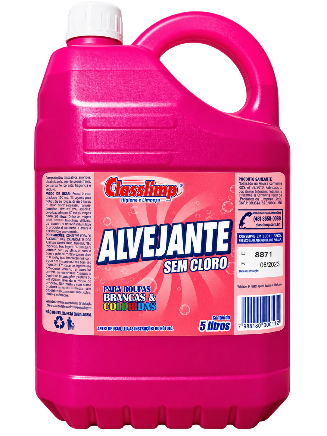 ALVEJANTE SEM CLORO 5 LITROS CLASSLIMP