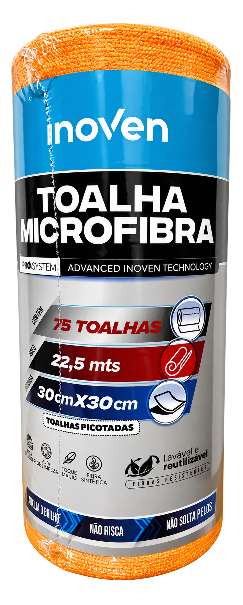 TOALHEIRO MICROFIBRA 30CMX30CM INOVEN