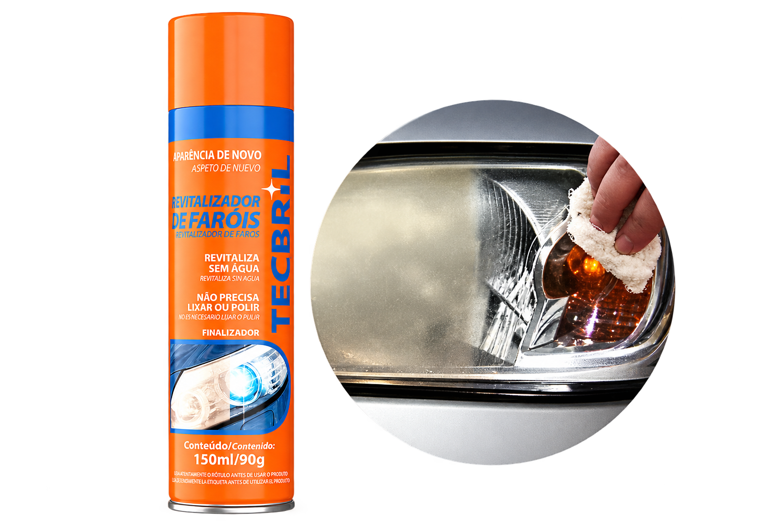 REVITALIZADOR DE FAROIS TECBRIL 150ML/90G