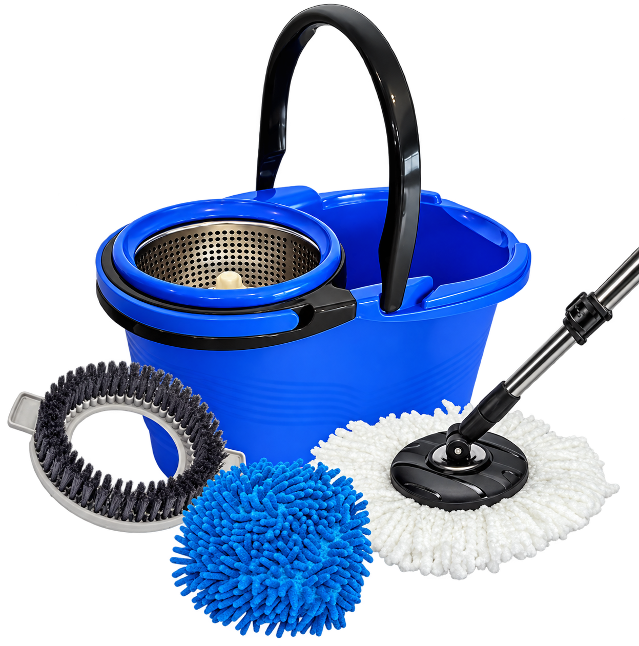 CONJUNTO MOP ROTATORIO PERFECT PRO (BALDE 16L C/ CESTO INOX E 3 REFIS) CONDOR