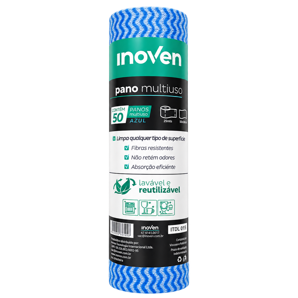 PANO MULTIUSO 28CMX50CM INOVEN