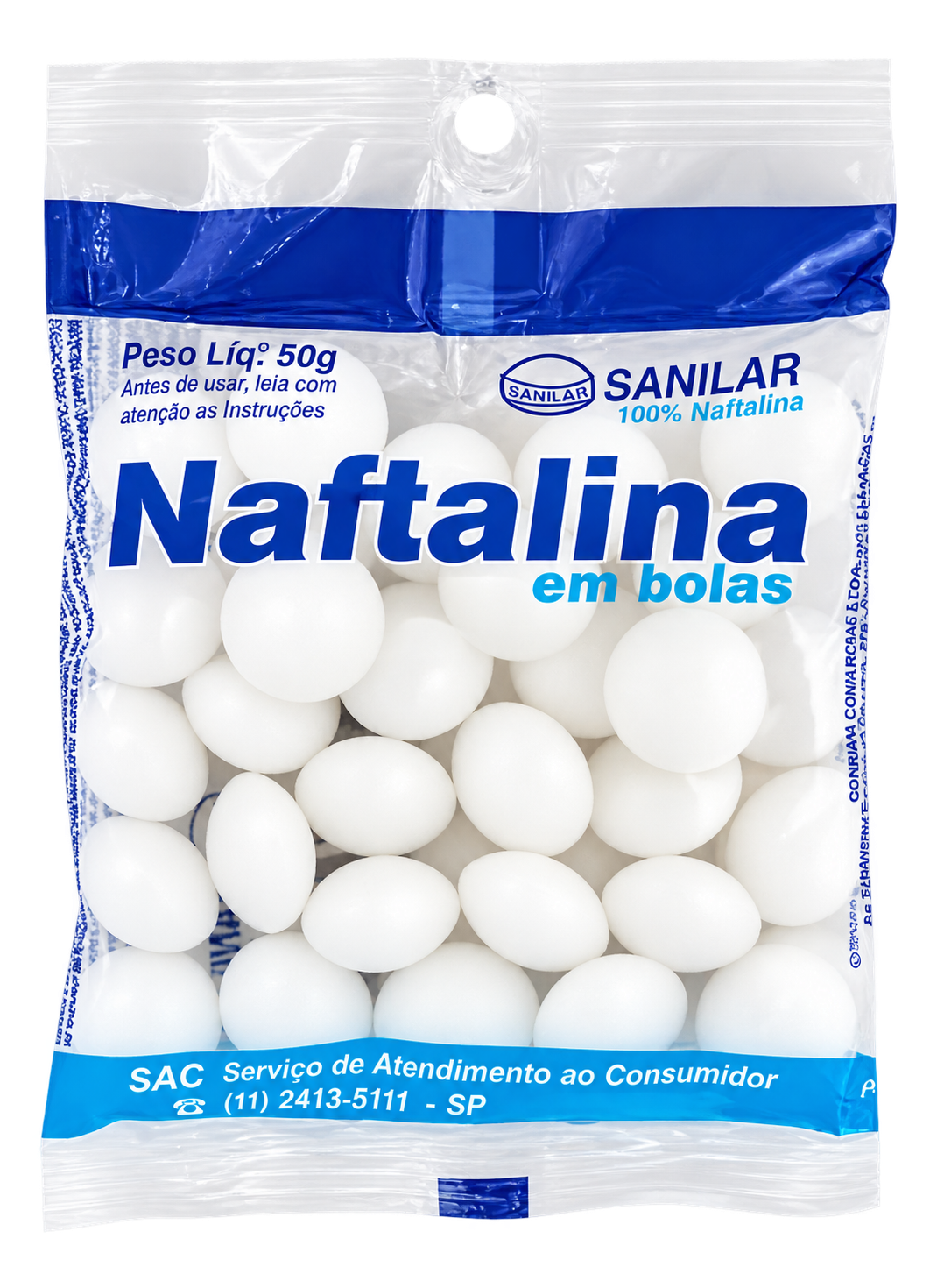NAFTALINA 50G SANILAR
