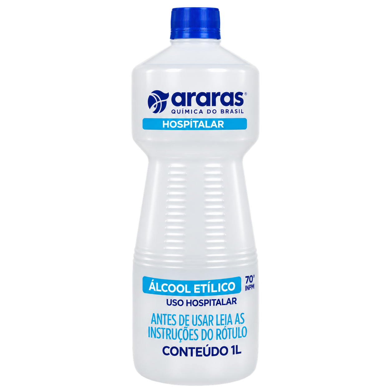 ALCOOL ETILICO 70 INPM LIQUIDO HOSPITALAR 1 LITRO ARARAS