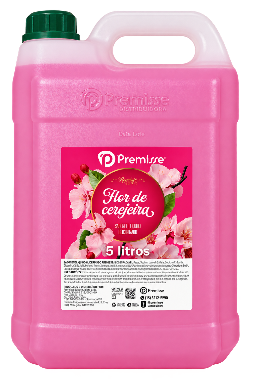 SABONETE LIQUIDO FLOR DE CEREJEIRA 5 LITROS PREMISSE