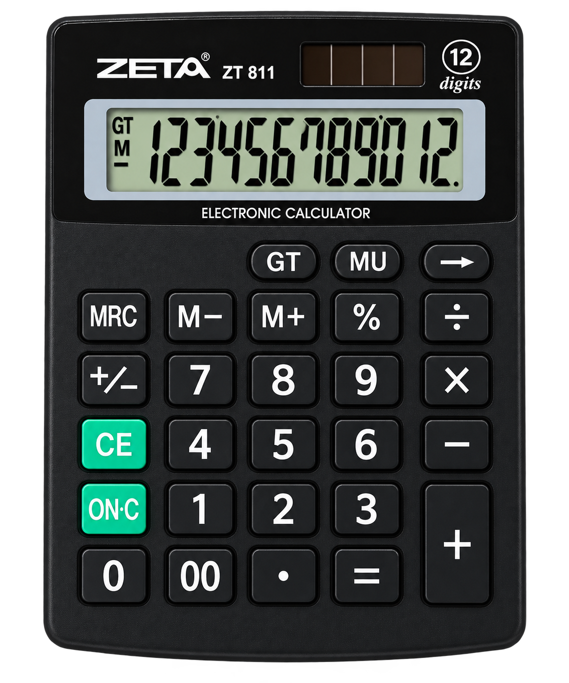 CALCULADORA MANUAL 12 DIGITOS  ZT811 ZETA