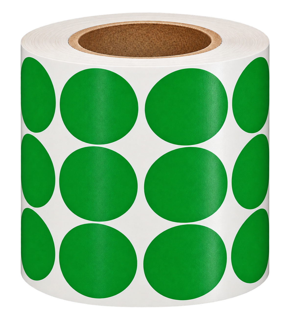 ETIQUETA CHAPADA 12MM COM 1000 PECAS VERDE