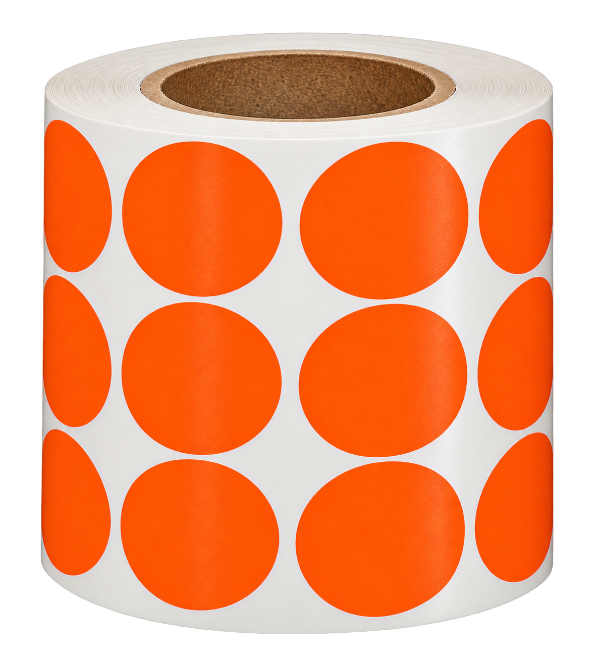 ETIQUETA CHAPADA 12MM COM 1000 PECAS LARANJA