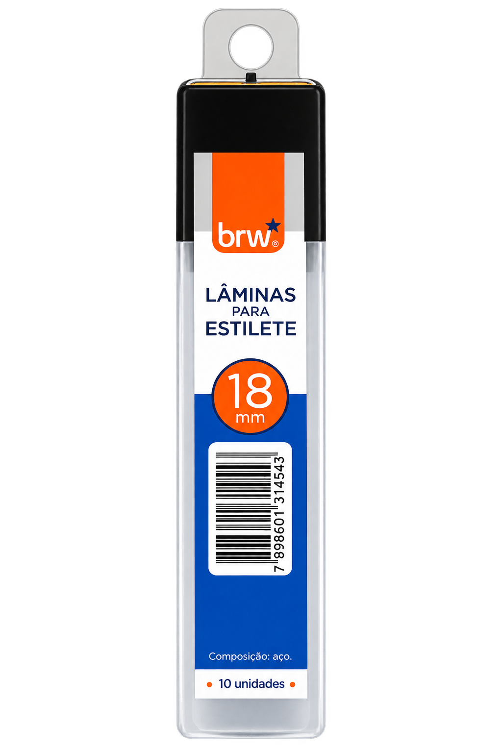 LAMINA PARA ESTILITE 18MM EMBALAGEM COM 10 LAMINAS BRW