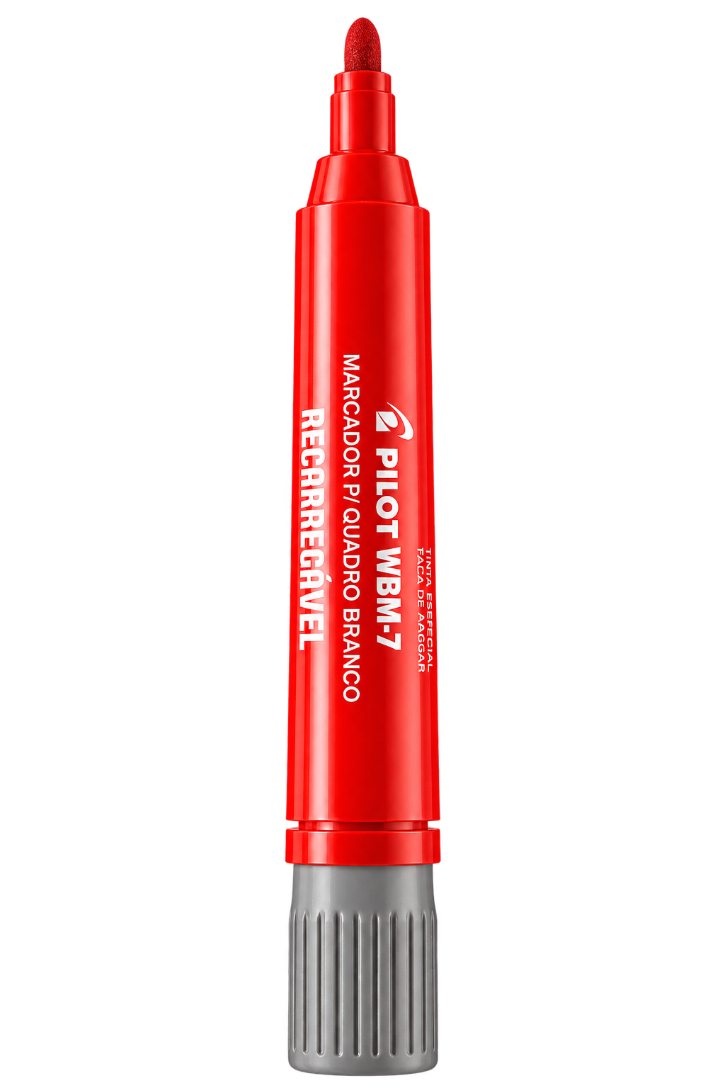 MARCADOR PARA QUADRO BRANCO WBM-7 RECARREGAVEL VERMELHO PILOT