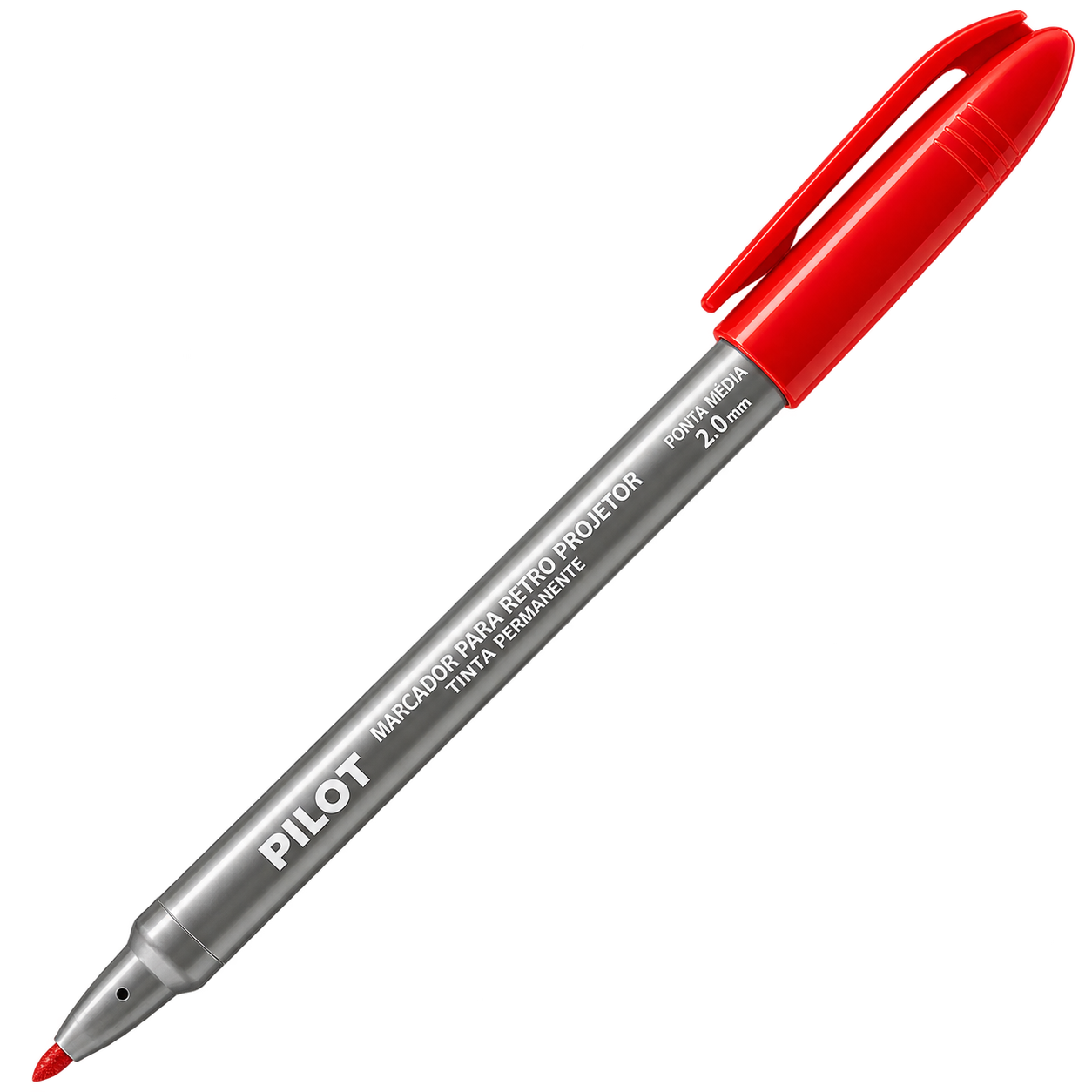 CANETA RETROPROJETOR 2.0mm VERMELHO PILOT