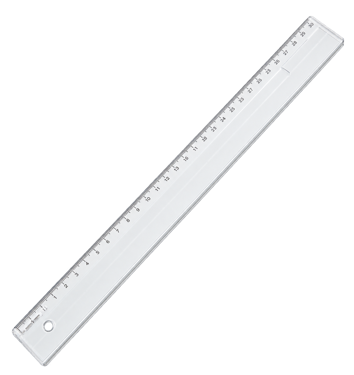 REGUA POLIESTIRENO CRISTAL 30 CM DELLO