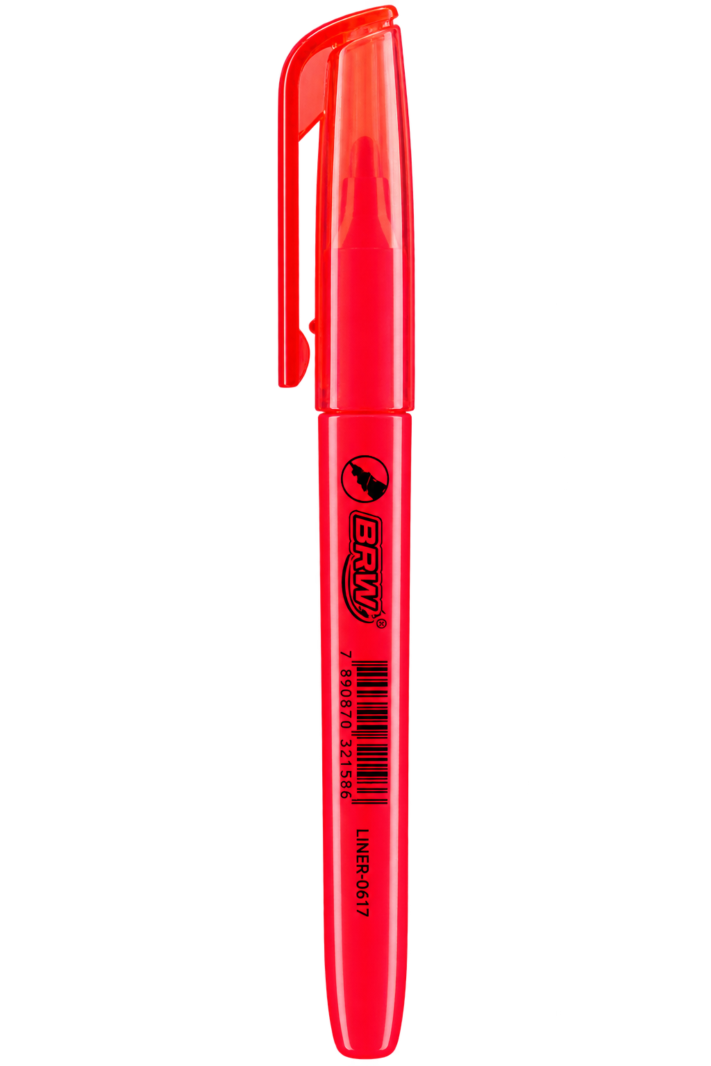 CANETA MARCA TEXTO VERMELHO BRW