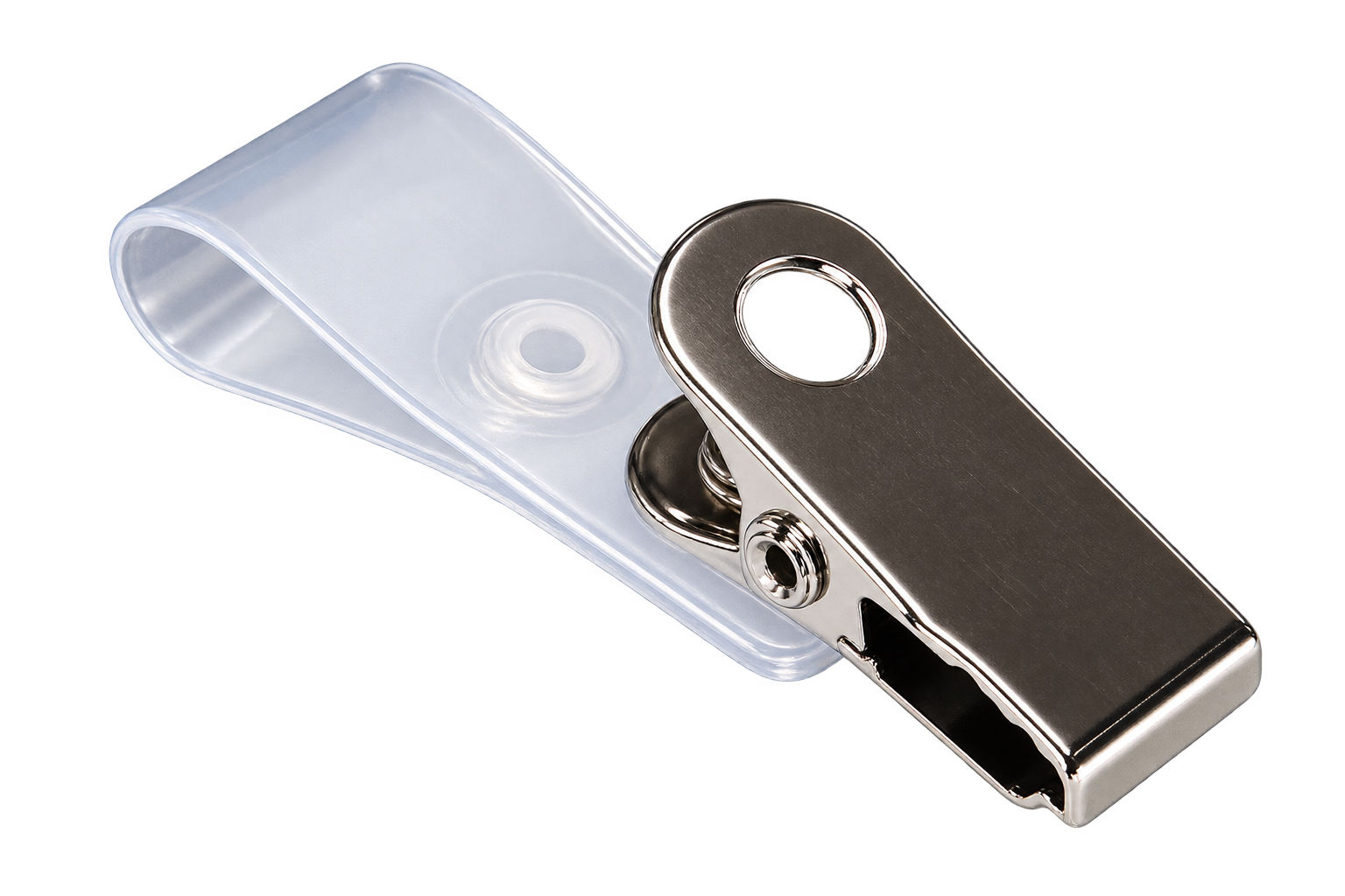 CLIPS PARA CRACHA COM ALCA PLASTICA ACP