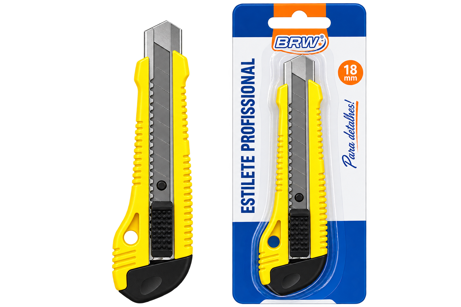 ESTILETE PROFISSIONAL 18MM 1 LAMINA BRW