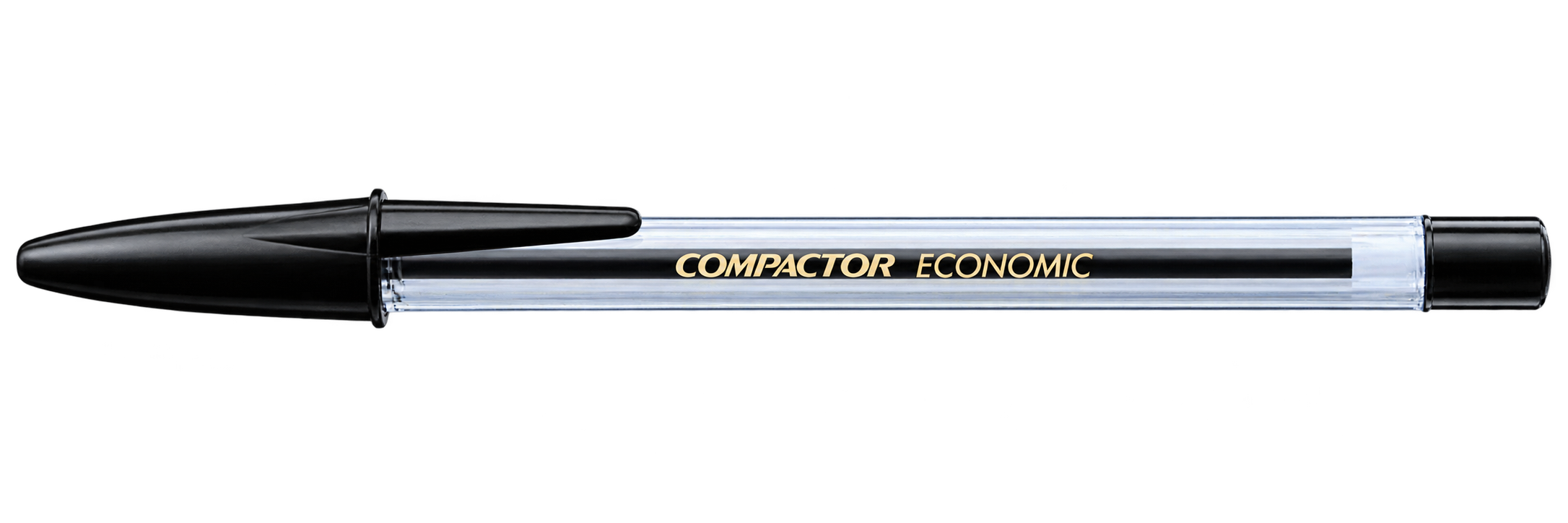 CANETA ESFEROGRAFICA CRISTAL MEDIA 1.0MM PRETO COMPACTOR