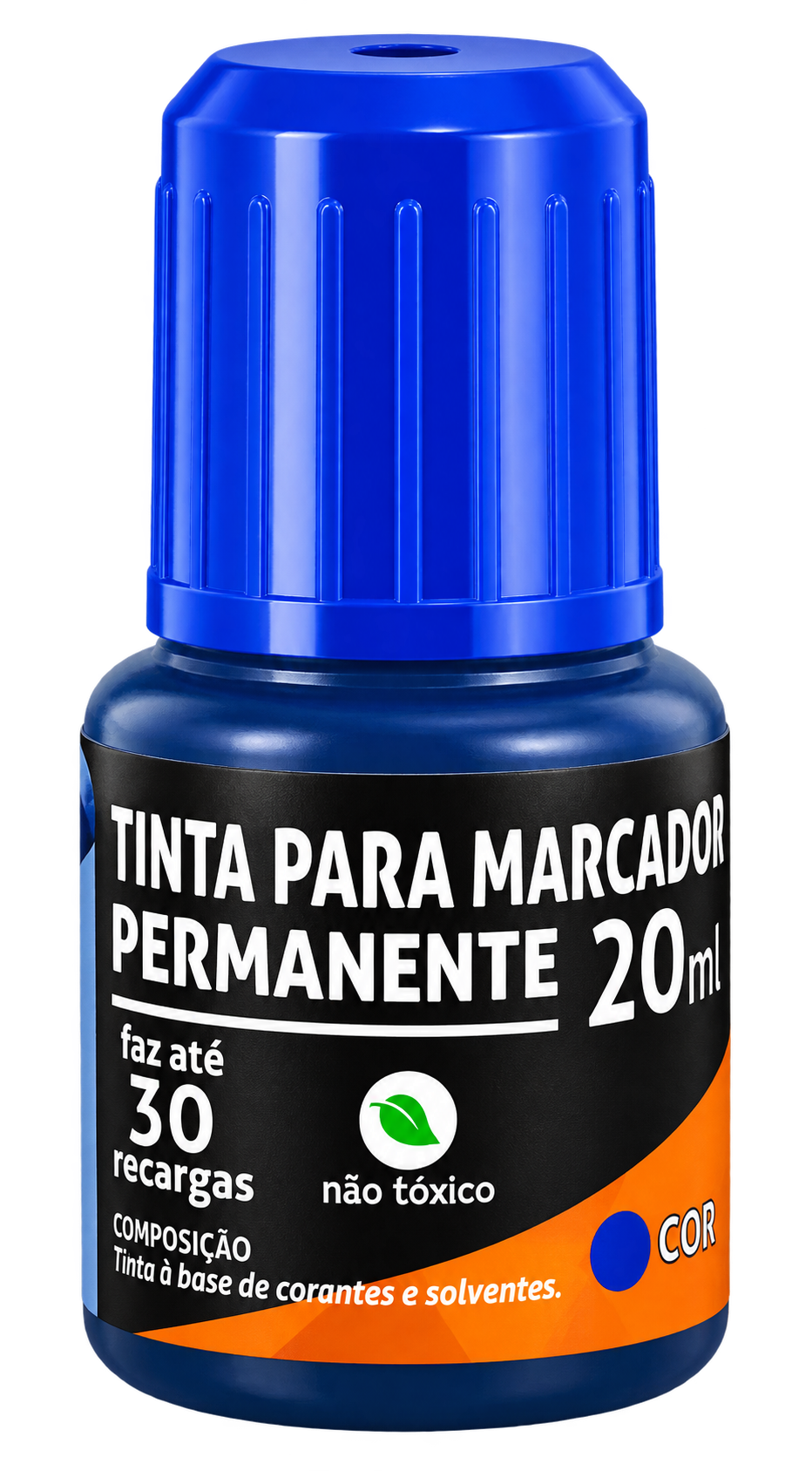 TINTA MARCADOR PERMANENTE 20ML AZUL JOCAR OFFICE