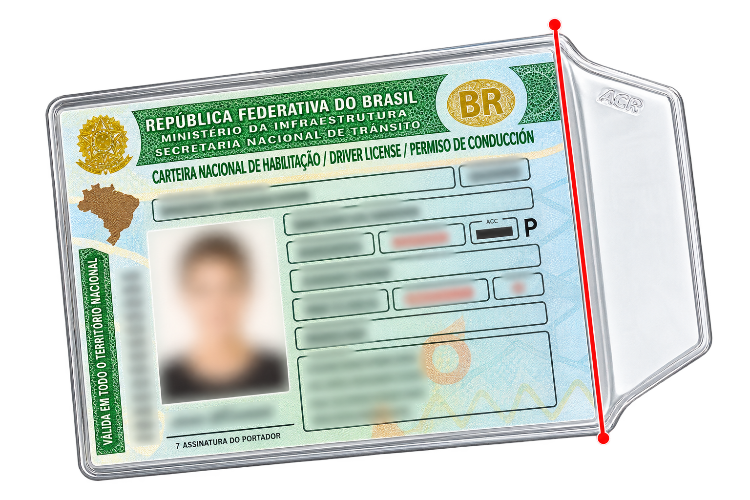 PROTETOR PVC COM ABA PARA CNH 65MMX95MM PCT COM 100 DAC