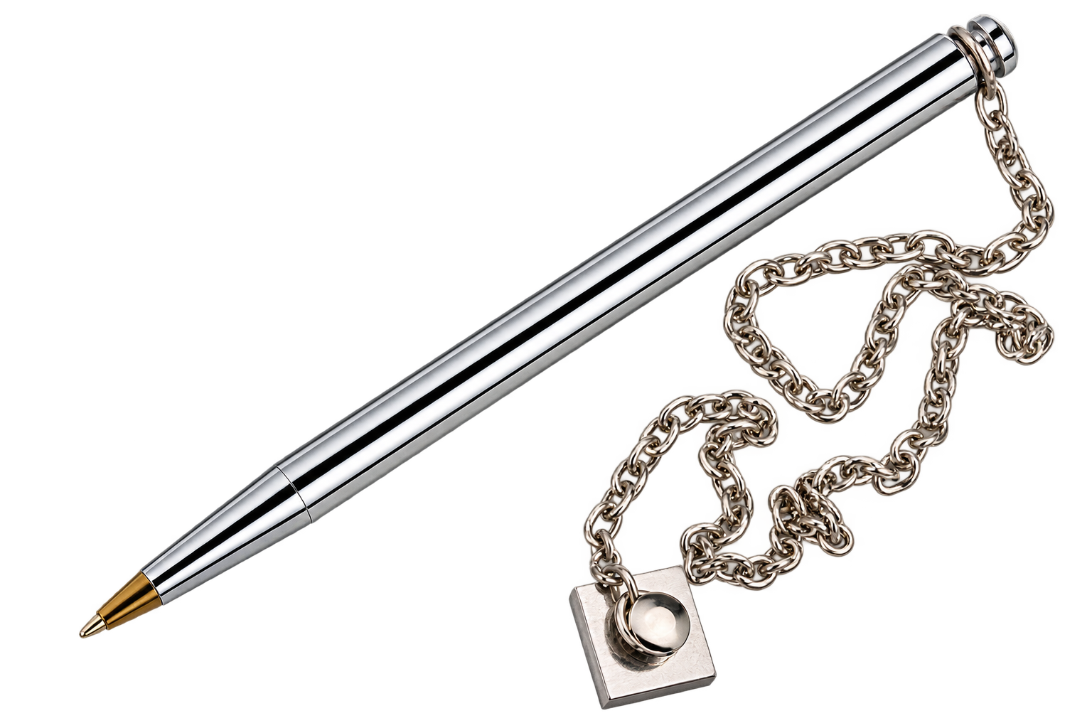 CANETA FIXA COM CORRENTE