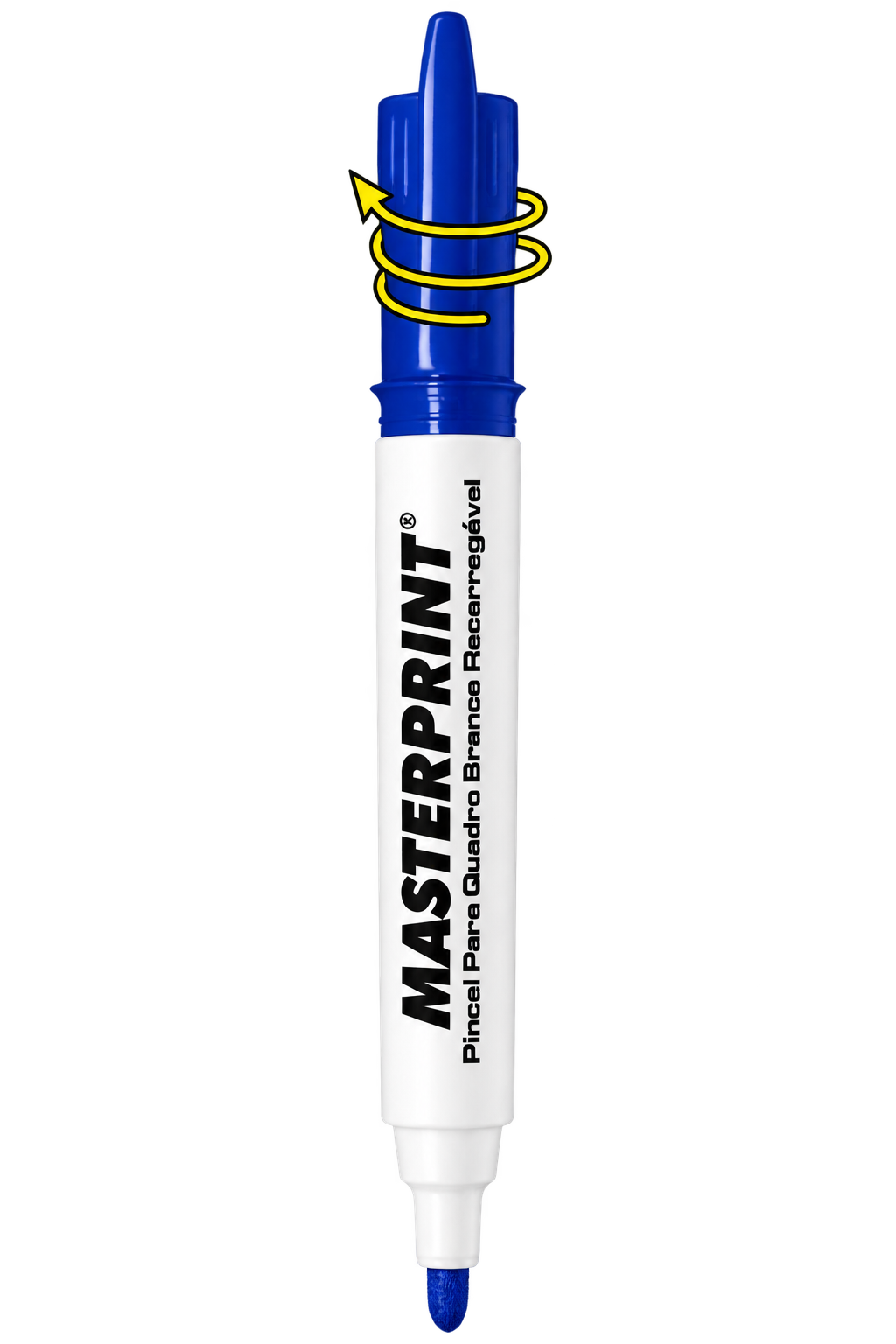 PINCEL QUADRO BRANCO RECARREGAVEL AZUL  MP-619 MASTERPRINT