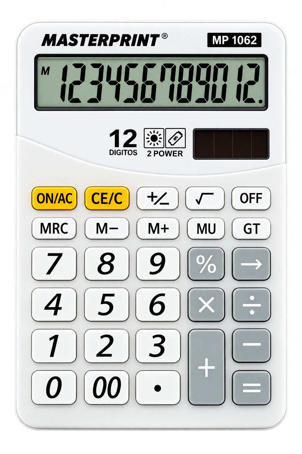 CALCULADORA MANUAL 12 DIGITOS MP-1062 MASTERPRINT