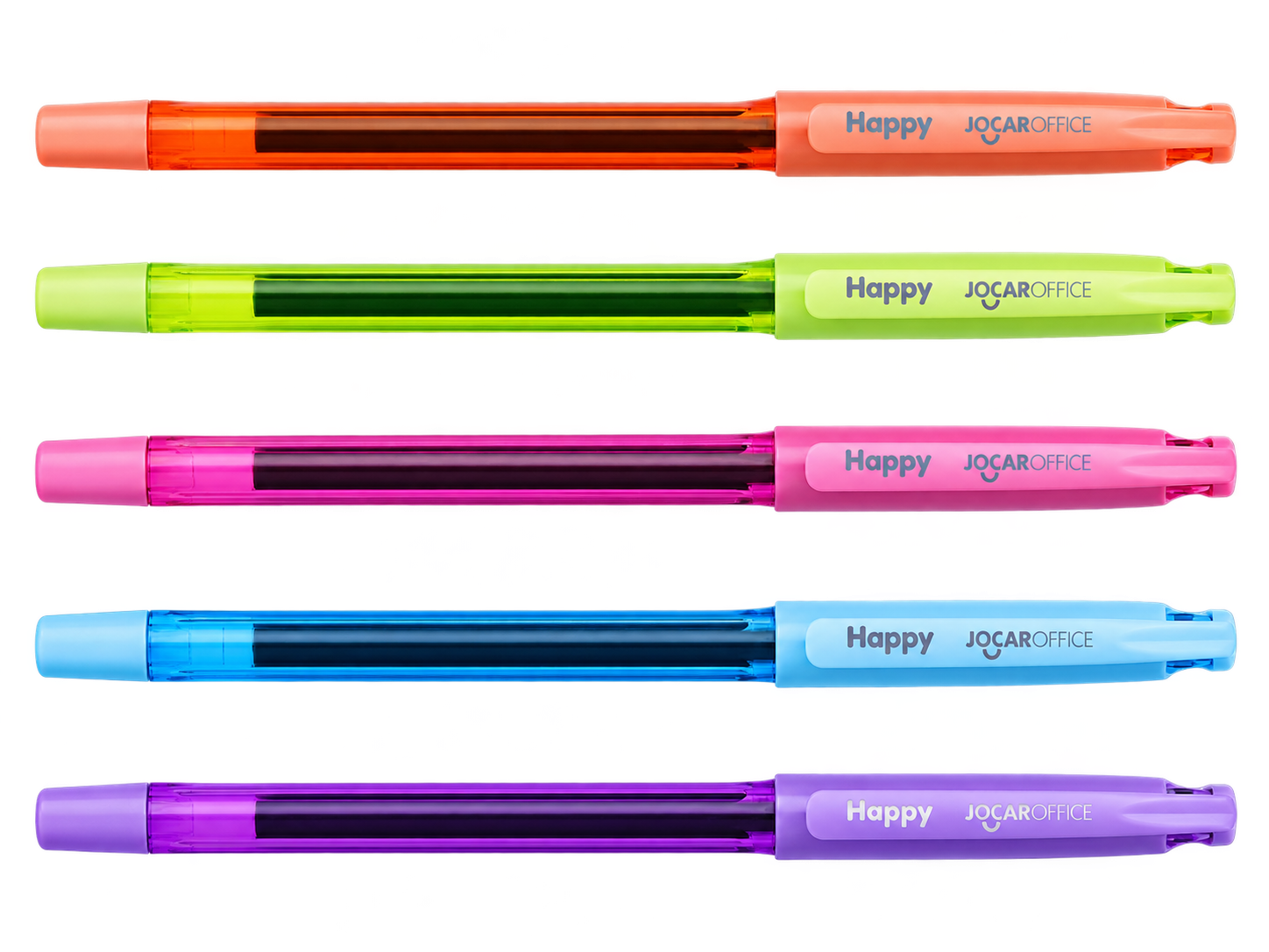 CANETA GEL HAPPY 0.7MM 5 CORES JOCAR OFFICE