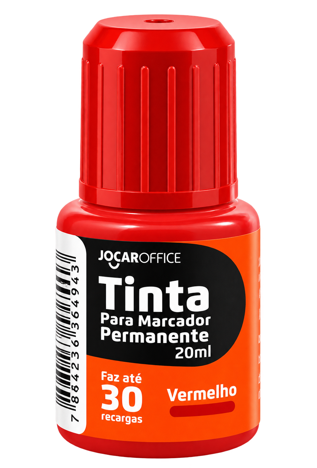TINTA MARCADOR PERMANENTE 20ML VERMELHO JOCAR OFFICE