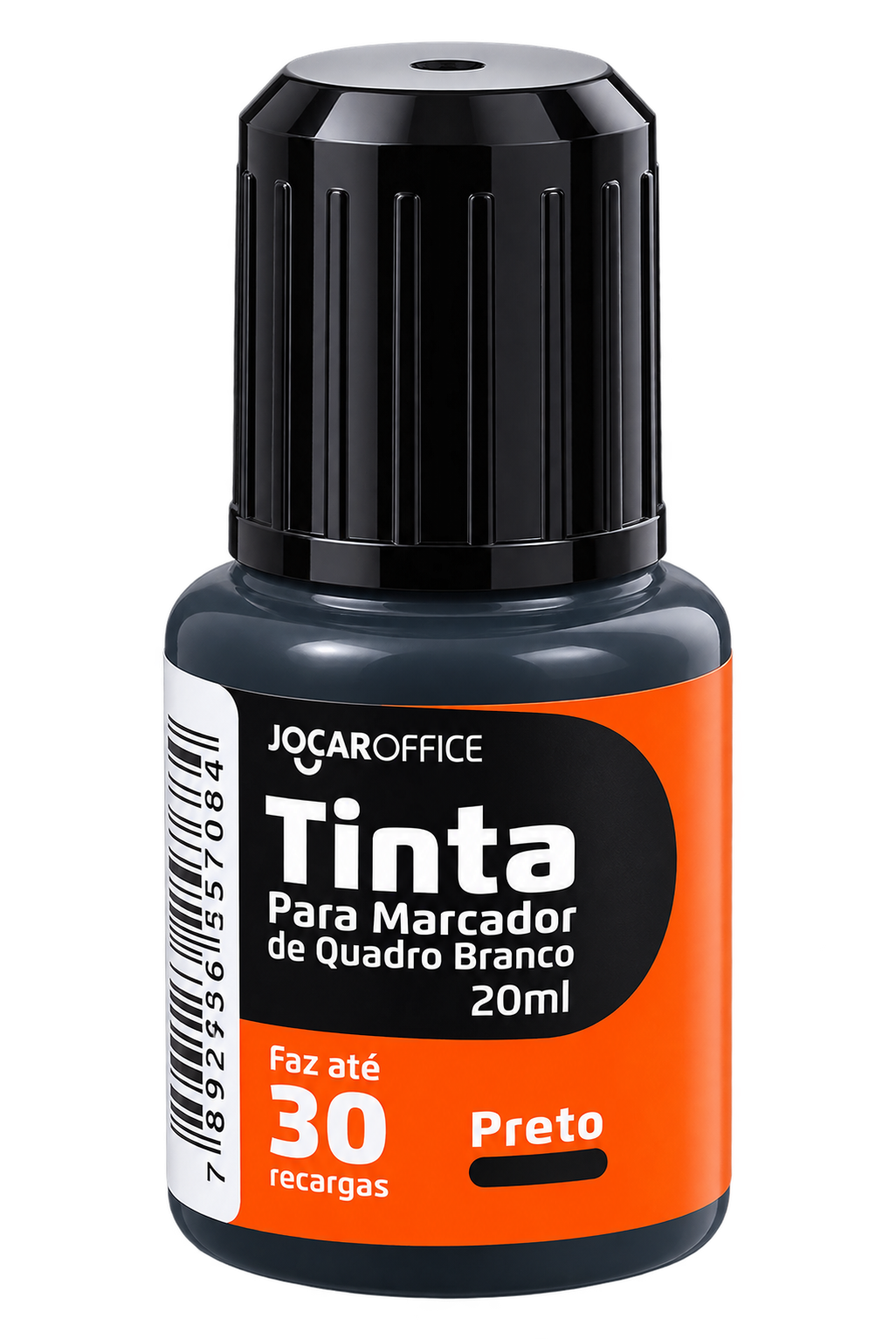 TINTA MARCADOR QUADRO BRANCO 20ML PRETO JOCAR OFFICE