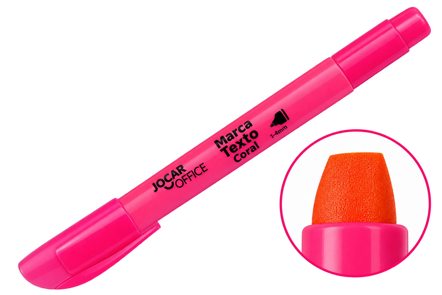 CANETA MARCA TEXTO GEL ROSA JOCAR OFFICE