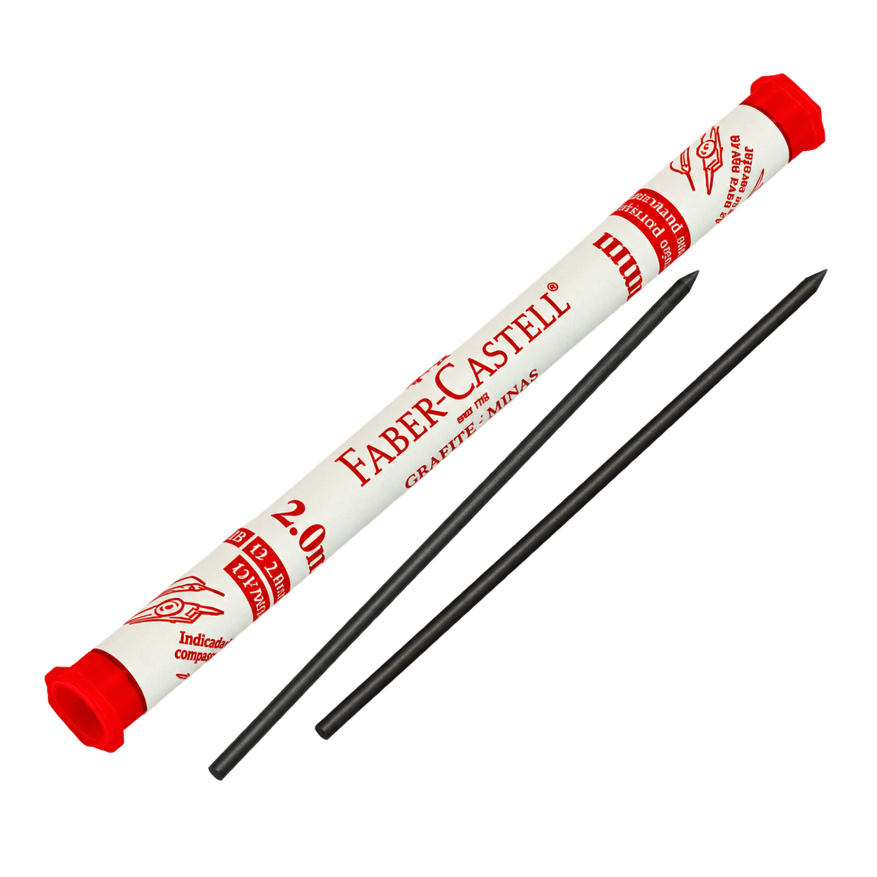 GRAFITE 2.0MM HB EMBALAGEM COM 6 UNIDADES FABER-CASTELL